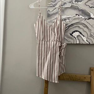 Striped romper dress